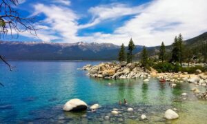 Swimming in Lake Tahoe