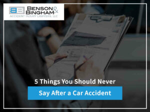 5 Things You Should Never Say After a Car Accident blog