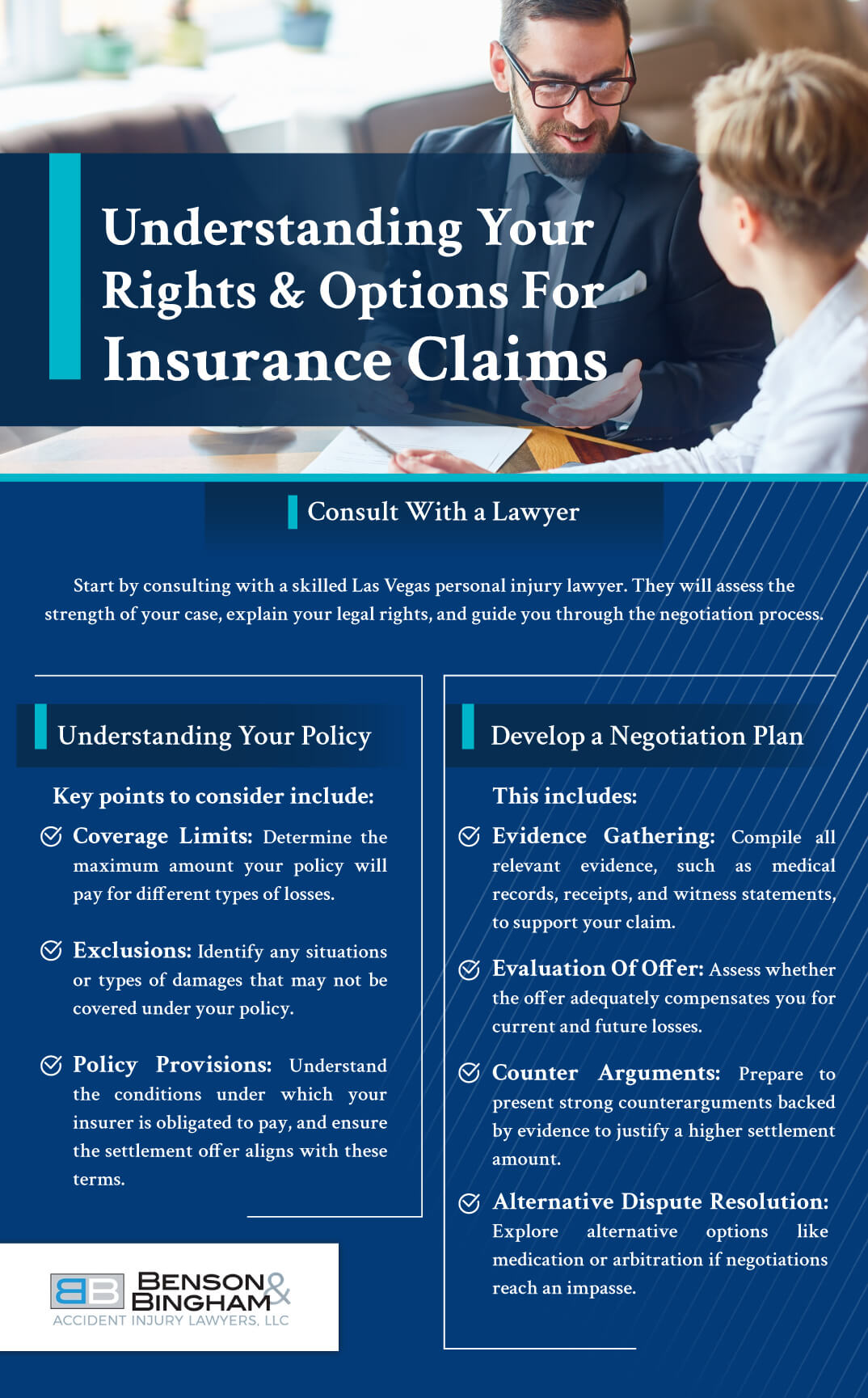 Infographic that explains your rights & options for your insurance claims